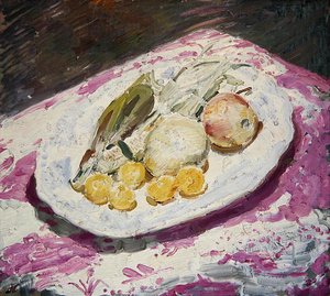 Naturaleza muerta, fruta en un plato, 1829